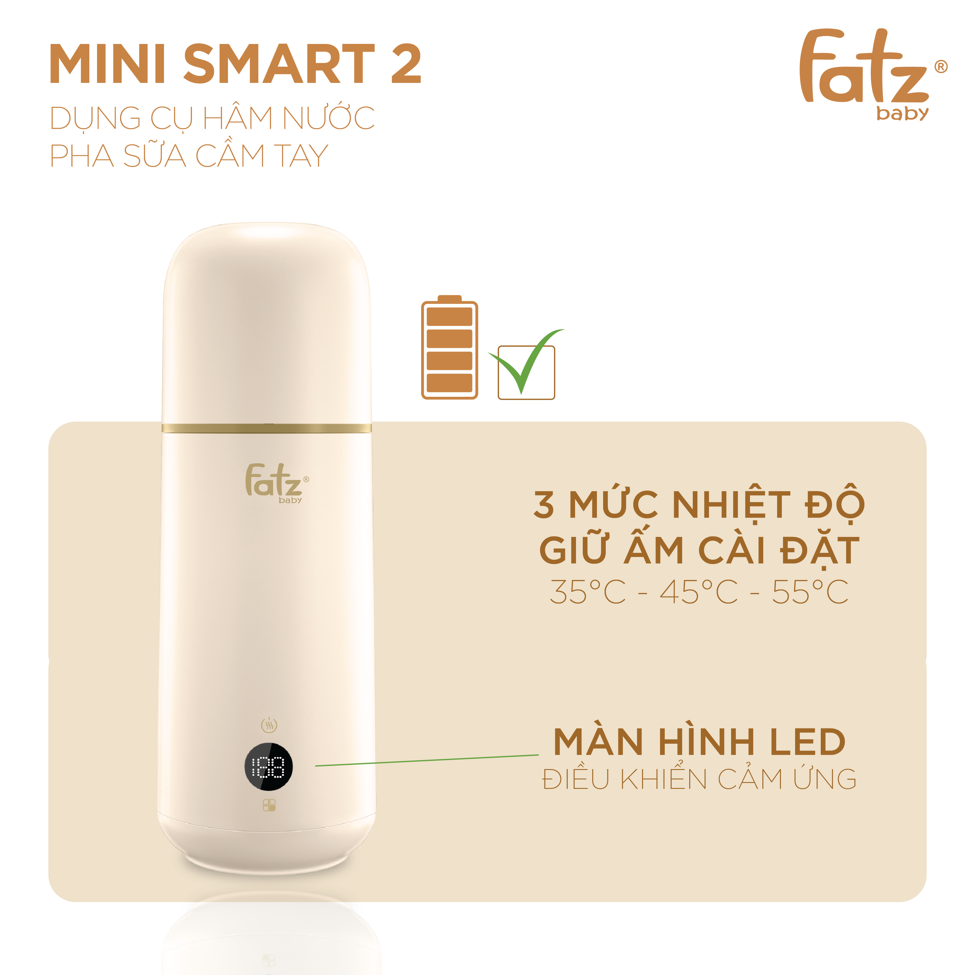 dỤng cỤ hÂm nƯỚc pha sỮa cẦm tay mini smart 2 fb3625va