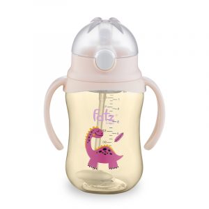 Bình tritan bật hút 2 tay cầm với phao 360 độ 250ML