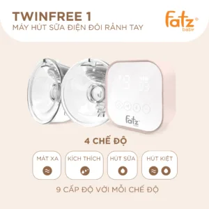 mÁy hÚt sỮa ĐiỆn ĐÔi rẢnh tay twinfree 1 fb1301tg