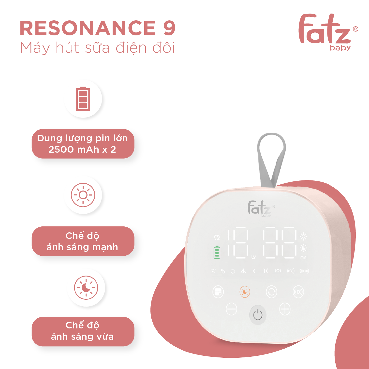 máy hút sữa điện đôi resonance 9