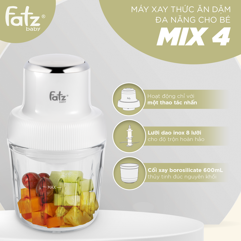máy xay thức ăn dặm đa năng cho bé mix 4