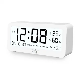 Nhiệt ẩm kế điện tử đa năng trong nhà kiêm đồng hồ báo thức cho bé Senmax 1
