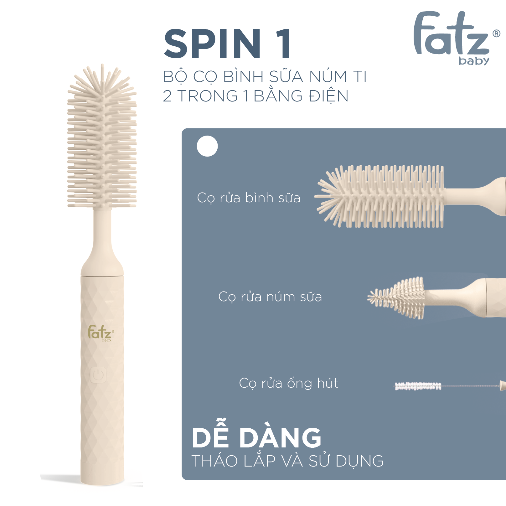 bỘ cỌ bÌnh sỮa nÚm ti 2 trong 1 bẰng ĐiỆn spin 1 fb8002ed
