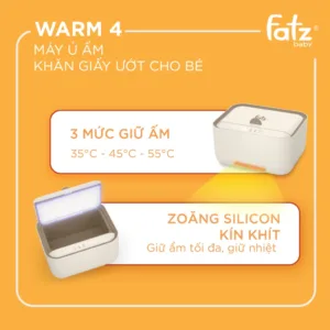 máy ủ ấm khăn ướt cho bé warm 4