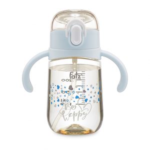 Bình tritan bật hút 2 tay cầm với phao 360 độ 250ML Fatzbaby