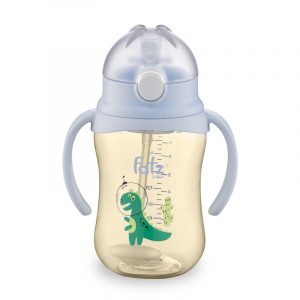 Bình tritan bật hút 2 tay cầm với phao 360 độ 250ML Fatzbaby