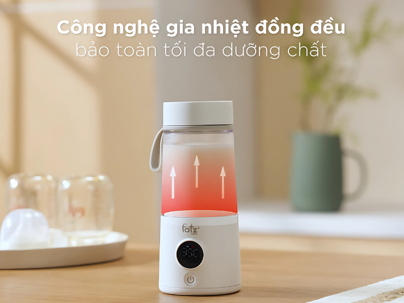 Ảnh minh họa công dụng máy hâm sữa giữ nguyên hương vị, dưỡng chất tự nhiên cho bé