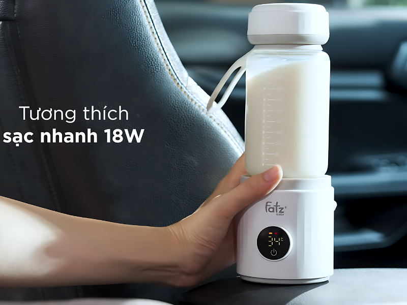 Máy hâm sữa di động nhỏ gọn, dễ mang đi, thuận tiện sử dụng nhiều nơi